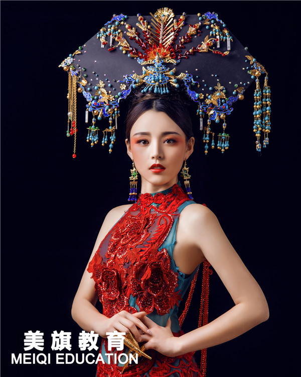 兰州化妆学校：如此惊艳的作品，作者仅学习了一个月！